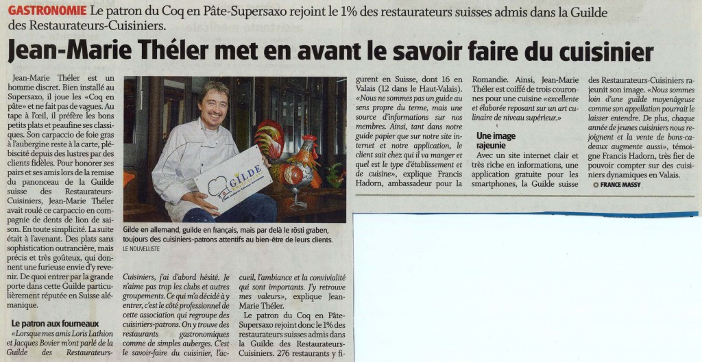 Article Coq en Pâte